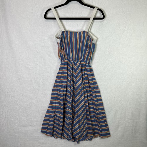 Vintage Sun Dress Women’s 10 Striped Picnic Mod 50s 60s 70s Americana, $29.95 - Photo 2