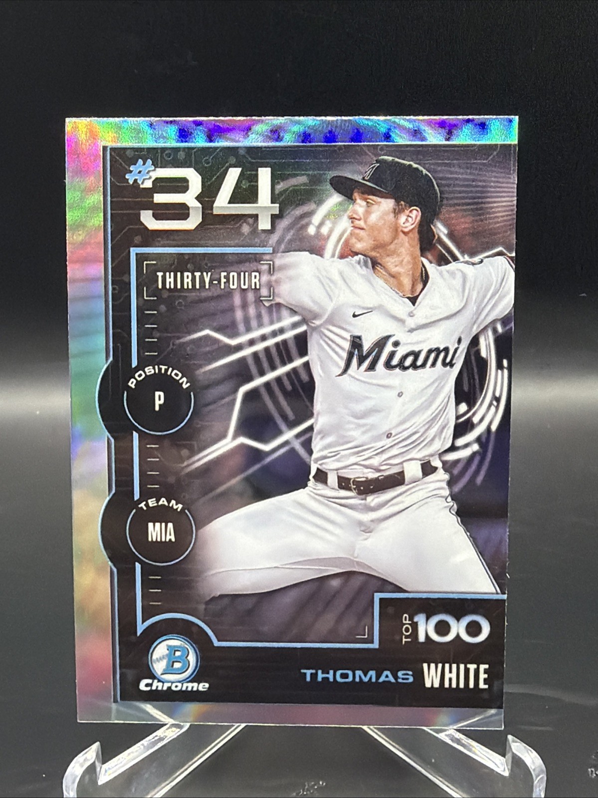 2025 Bowman - Bowman Scouts Top 100 Chrome Thomas White #BTP-34 (RC)