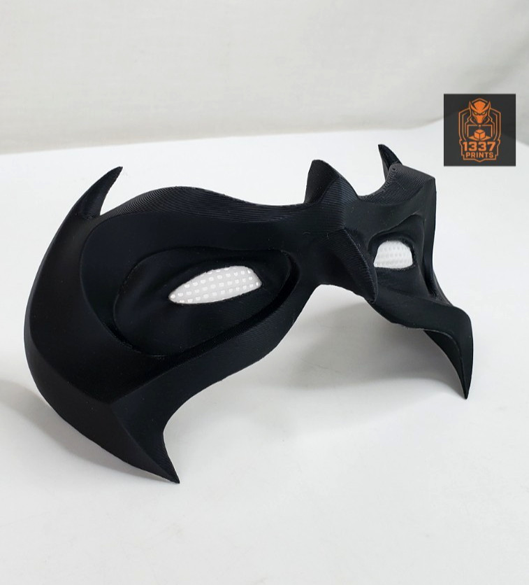 Máscara de dominó Robin Nightwing con lentes Disfraz de disfraces Casco portátil Impresión 3D