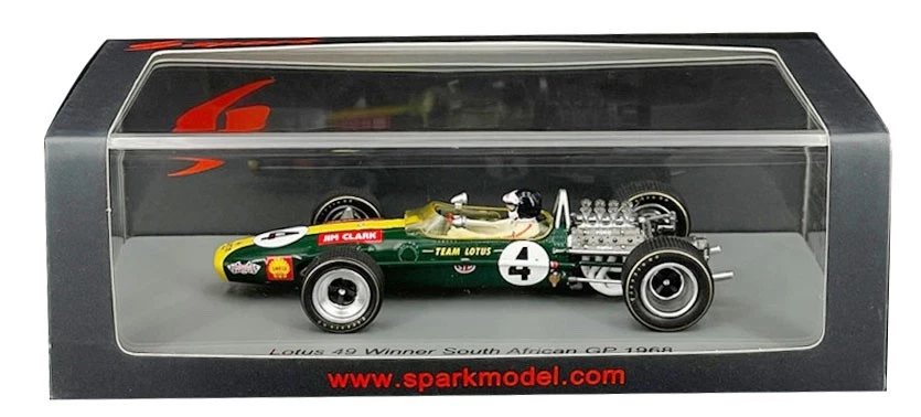 Spark S6363 Lotus 49 #4 Winner South African GP 1968 - Jim Clark 1/43 Scale - Image 4 of 4