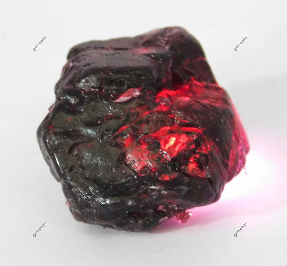 Natural 129 Ct Red Garnet Rough Earth Mined CERTIFIED Loose Gemstone - Image 2 of 4