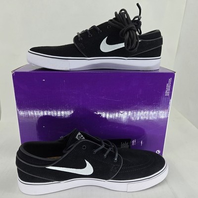 Nike SB Zoom Janoski OG+ Black White Suede Skate Shoes FD6757-001 Mens 9