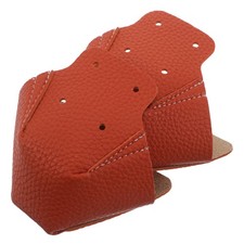 1Pair Lightweight PU Roller Skate Toe Caps Protector Orange for Quad Skates