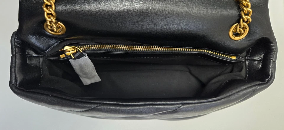 PINKO Classic Love Bag Puff Maxi Quilt - Negro - 17 x 11 x 26 cm (2428 W2) - Imagen 3 de 4