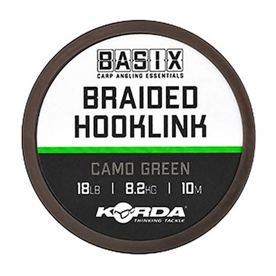 Korda Basix Braided Hooklink 25lb - Karpfen Vorfachschnur - Carp Rig Line