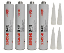 U-418 Dow Betaseal Auto Glass Primerless Urethaneadhesive 4 Tubes