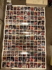 1993 Topps Gold BasketBall Uncut Sheet 2 Jordan ,2 Shaq All Superstars Very Rare