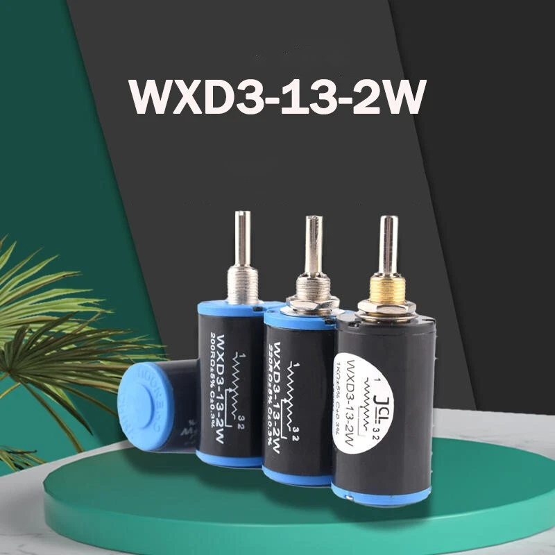 WXD3-13 10-Gang-Drehpotentiometer 100 ohm... 47K Präzision-Drahtpoti Linear 2W - Bild 2 von 4