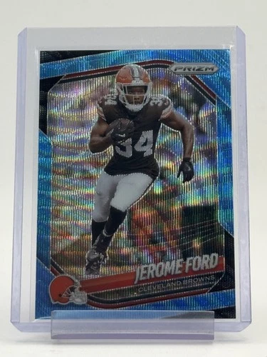 2025 Panini Prizm Football Blue Wave Jerome Ford #227