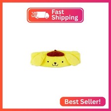 Sanrio 986178 Sanrio Hair Band Hair Turban Headband, Yellow, Pompompompurin, Fac