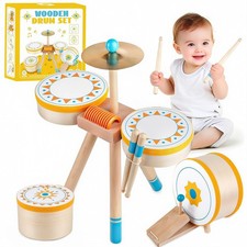 Toddlers Drum Set Toy for 1 2 3 Years Old ,Kids Wooden Jazz Drum for Toddlers...