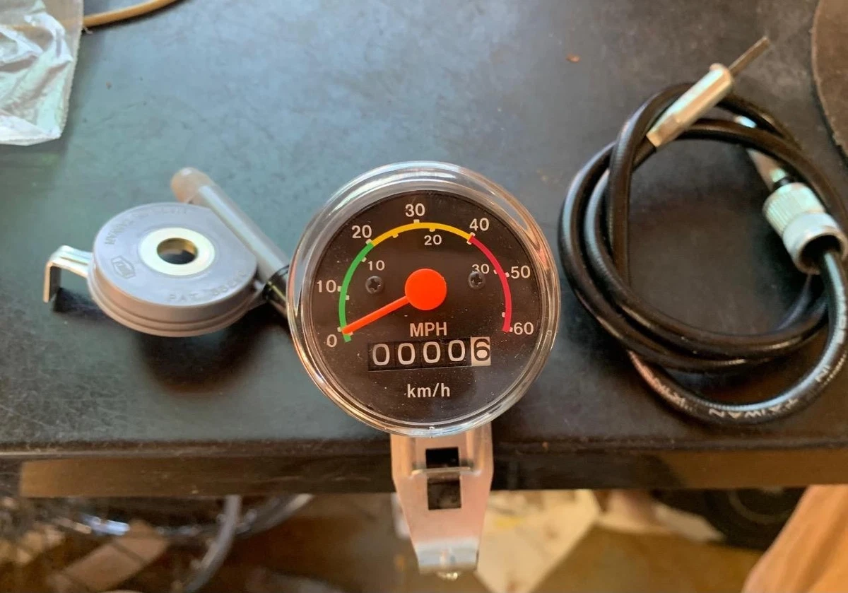 Vélo ancien entraineur Compteur OS parts speedometer old bicycle