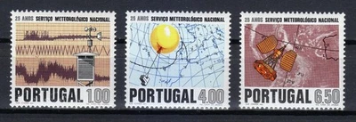 Portugal 1971 MNH Mi 1146-1148 Sc 1113-1115 Servicio Meteorológico Portugués ** - Imagen 1 de 2