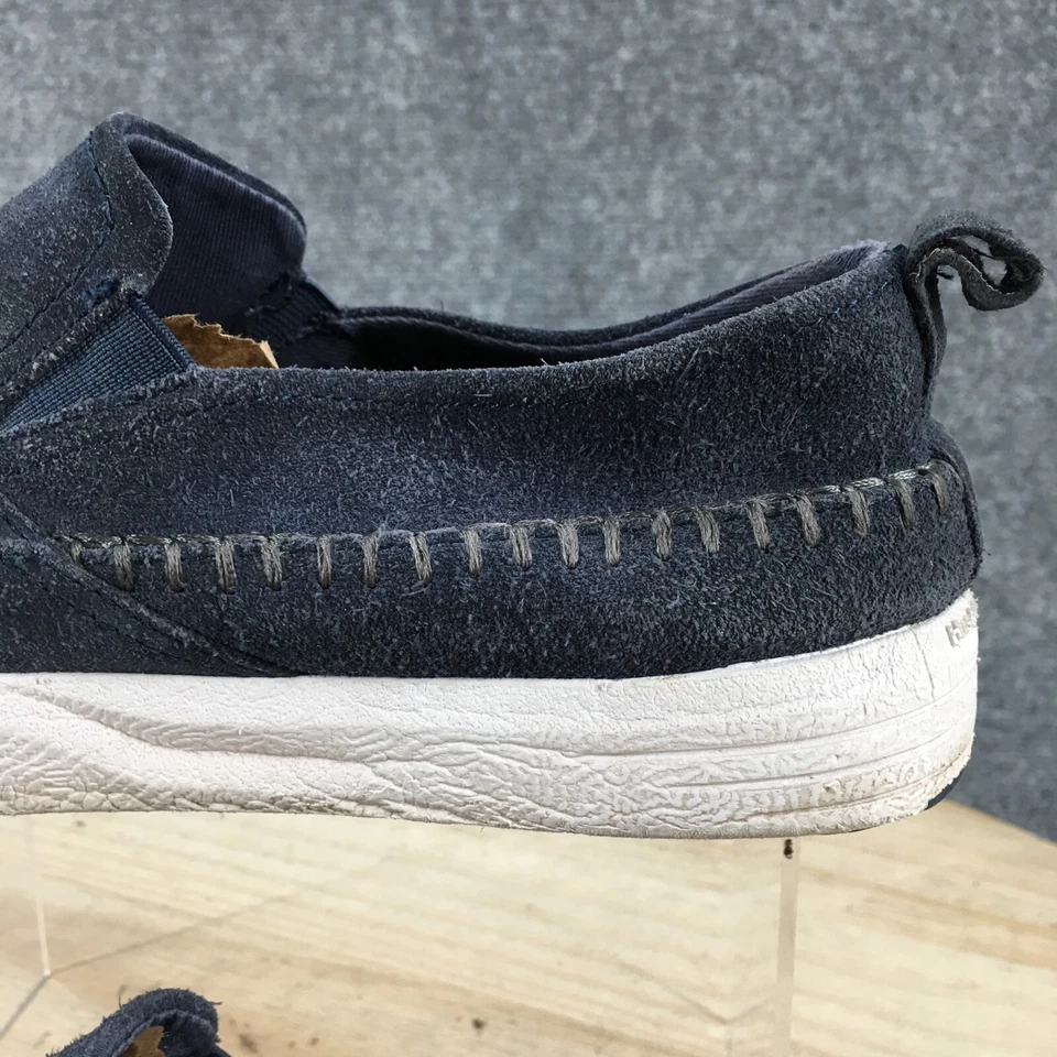 Zapatos sin cordones Hush Puppies jóvenes 6,5 M niños Lazy Genius azul gamuza planos Foto 4 de 4