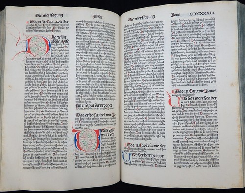 KOBERGER BIBEL BIBLIA GERMANICA 9. DEUTSCHE INKUNABEL ALTKOLORIERT DÜRER 1483 - Picture 9 of 12