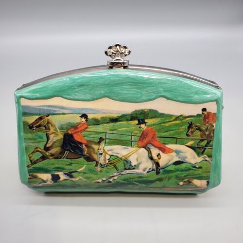 Vice Versa Fox Hunting Clutch Purse