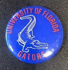University of Florida Gators NCAA VINTAGE SEC College Button Pinback