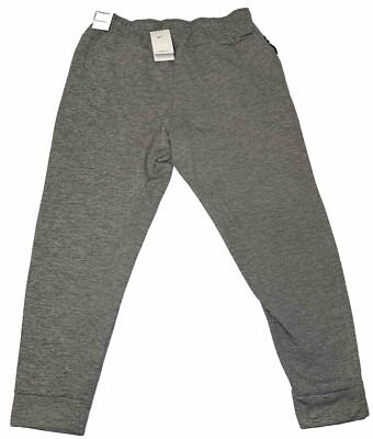 Nike Men's Grey Heather Therma-FIT Tapered Fitness Pants (DQ5405