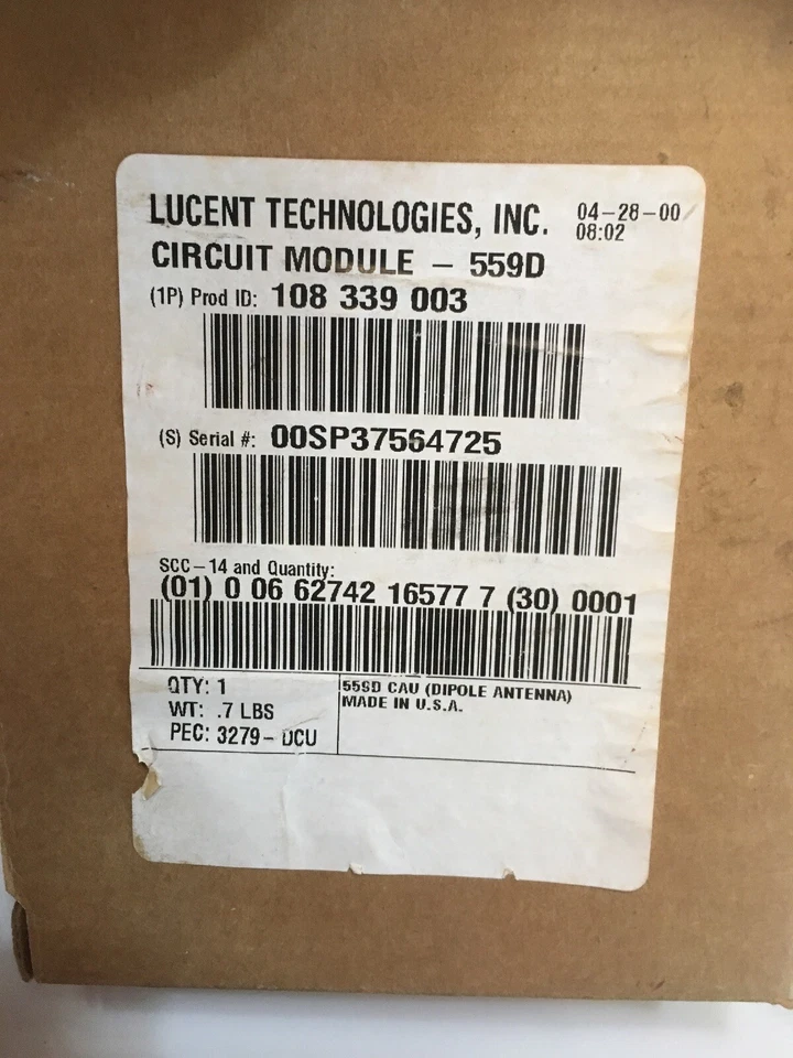 Lucent Technologies 559D Circuit Module New in Box w/Antenna DWBS 108339003 - Image 3 of 4