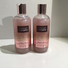 2 BATH BODY WORKS A THOUSAND WISHES SHEA COCOA BUTTER BUBBLE BATH 10 OZ Each