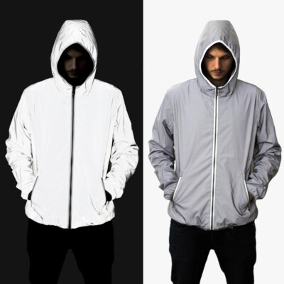 CLIQUE - Herren reflektierende Jacke Windbreaker Sicherheitsjacke
