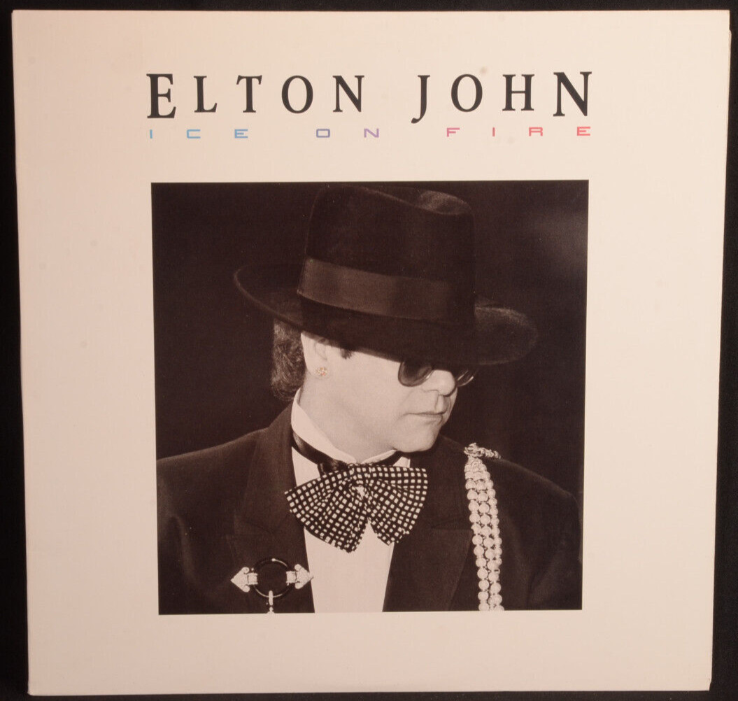 Elton John Ice on Fire LPVinyl, MCA Records USA 1985 Play Tested
