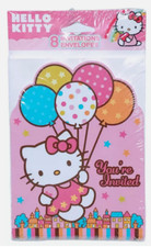 8 - Hello Kitty Party Invitations & Envelopes Sealed Package Made in USA 2010
