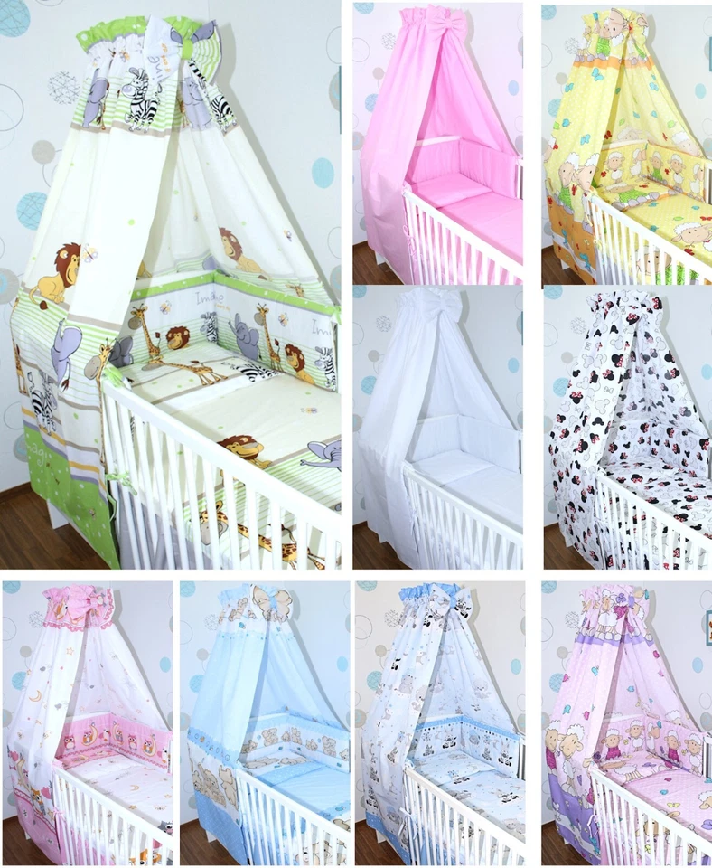 PRIMAWELA Himmel Vollstoff Chiffon für Baby Bett Chiffonhimmel Vollstoffhimmel.