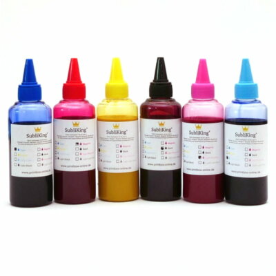  Subliking  Sublimationstinte für EcoTank L805 | L1800 Sublimation 6-Farben Set