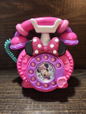 Disney Junior Minnie Mouse Ring Me Rotary Phone Lights and Sounds 