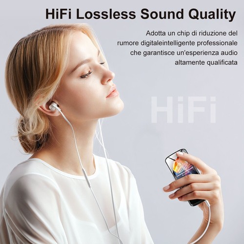 RUIZU 8GB Bluetooth Mp3 Player HiFi Lossless Built-in Speaker FM, to 128GB Black - Picture 4 of 7