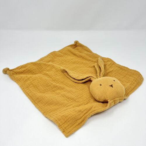 Cotton Whimsey Sage Green Bunny Baby Blanket Security Lovey - Picture 3 of 7