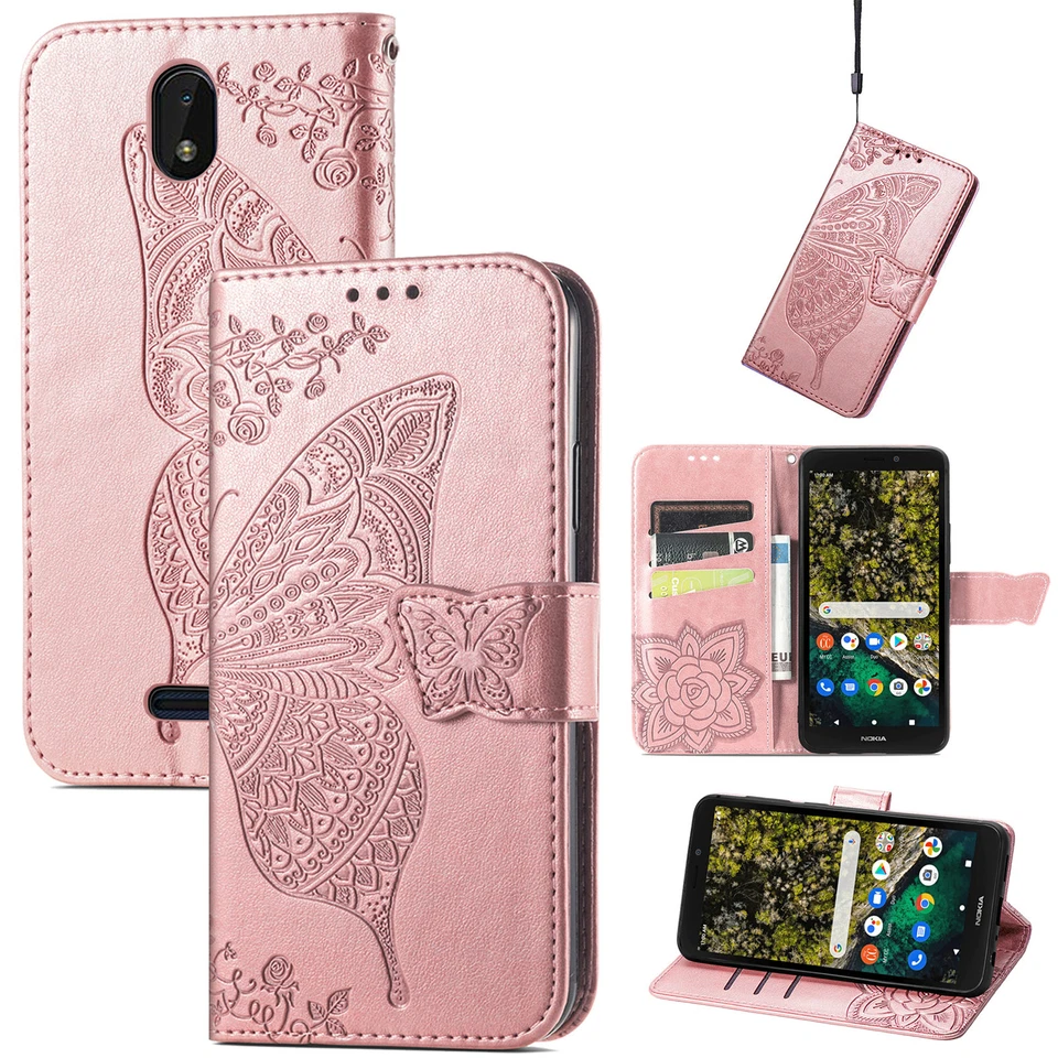 For Oppo Find X5 Lite Find X5 Pro A16e A57 A77 K10 Wallet Flip Case Stand Cover - Image 2 of 4