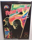 Friday the 13th MAGNET 2"x3" Fridge Locker Nintendo NES Vintage Game Box Sega