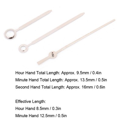 T050 Silver Watch Hour Minute Second Hands Watch Nadeln Fit Für ETA2824 Bewe TYN