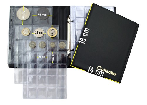 Coin Album 126 Mix Size Coins Great Gift 10 Pages Sleeves Folder Book COLLECTOR - Picture 13 of 56