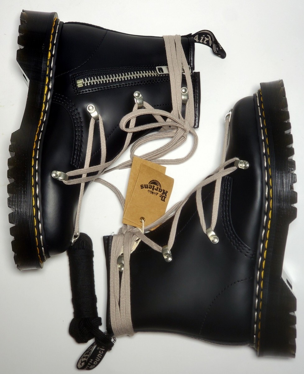 Dr Martens x Rick Owens 1460 Bex Lace Up Boots Sz Mens 8 / Womens