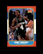 1986-87 Fleer #75 Sidney Moncrief MINT Bucks break 2