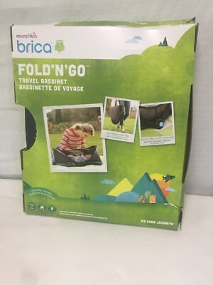 Munchkin Brica Fold n Go Travel Bassinet No Assembly Required