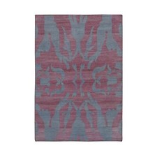 4' x 6' Gray Hand Woven Pure Wool Flat Weave Kilim Reversible Rug R87929