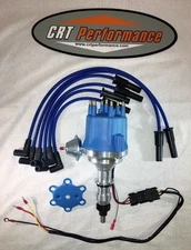 FORD 300 / 240 I6 4.9L Small Cap BLUE HEI DISTRIBUTOR + 8MM SILICONE WIRES USA 
