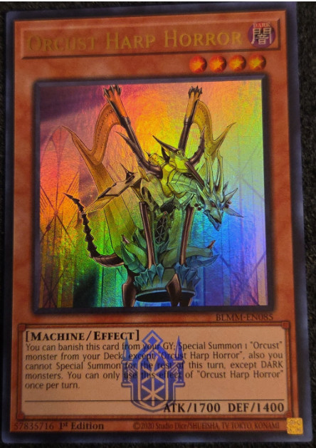 Orcust Harp Horror - BLMM-EN085  - Ultra Rare - 1st Ed. - NM/M