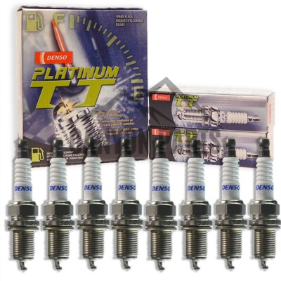 New 8pc DENSO Platinum TT Spark Plugs for 2000-2009 TOYOTA TUNDRA V8-4