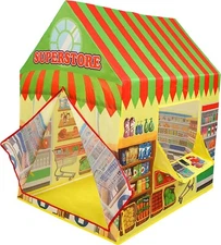 Playhouse Kids Play Tent for Boys & Girls Indoor Outdoor Toy Supermarket