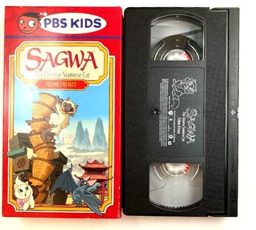 PBS Kids SAGWA Die chinesische Siamkatze Feline Frenzy VHS mit Hülle RAR - Bild 3 von 4