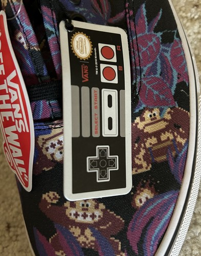 Vans X Nintendo Authentic "Donkey Kong" VN0004MLJP5 Limited NOS Mario Bros US 12 - Picture 8 of 10