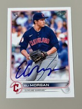 Eli Morgan Signed 2022 Topps Series 1 One Card #217 COA Guardians Rookie RC
