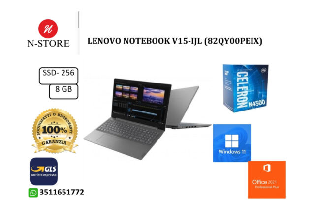 Lenovo NOTEBOOK V15-IJL (82QY00PEIX) windows 11 pro+office2021