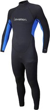 Lemorecn XXL Mens Wetsuits Jumpsuit Neoprene 3/2mm Full Body Diving Suit