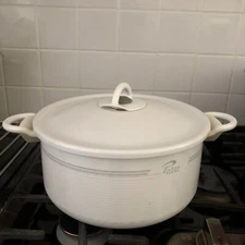 TEFAL  WHITE  LARGE   STOCKPOT   MADE IN FRANCE